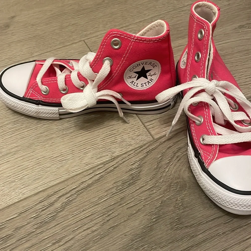 Hot Pink High Top Converse